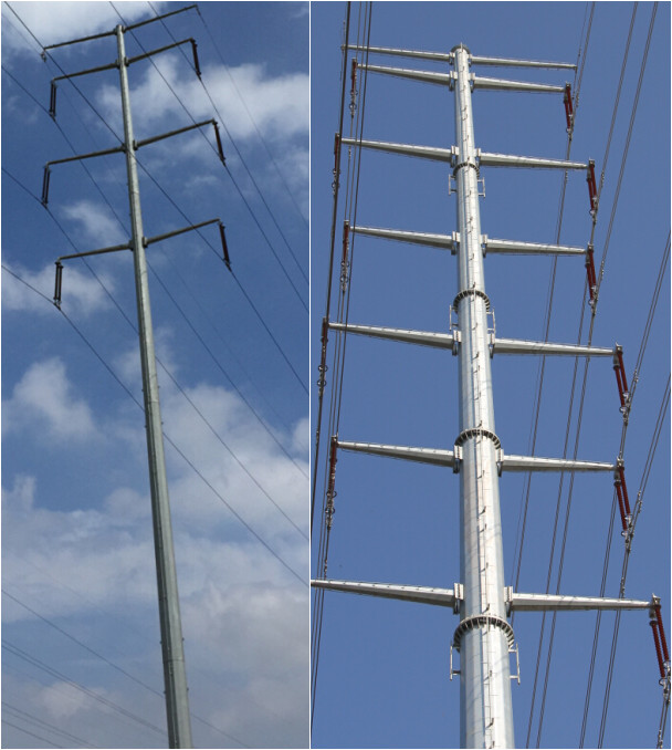 33m palo leggero elettrico rotondo per la linea di distribuzione elettrica di bassa tensione 69kv 0