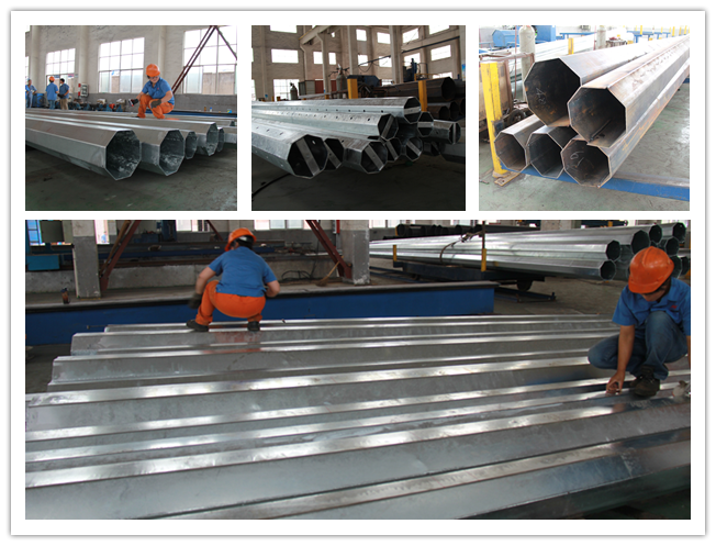 Linea di trasmissione metallo pali pratici di bassa tensione nelle aree di Filippine 1