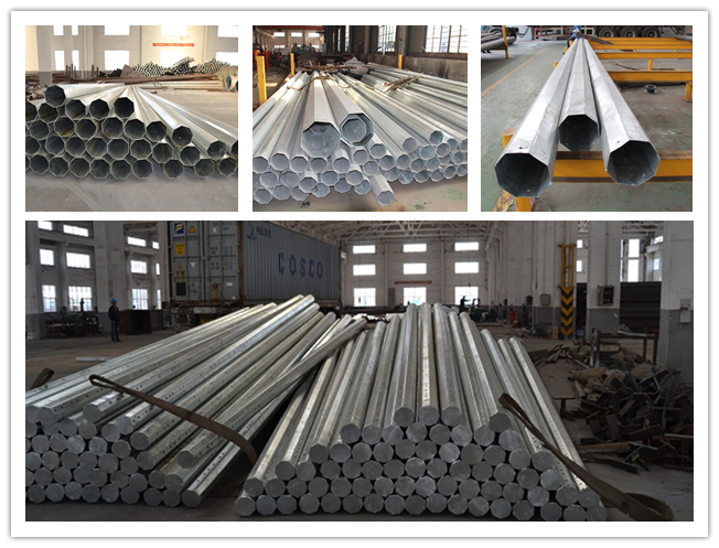 Palo tubolare d'acciaio elettrico, Metal pali pratici per la linea il progetto di distribuzione 132kv 1